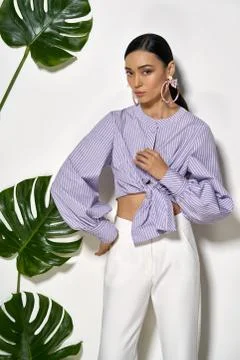 Asian model in studio Stock-Fotos