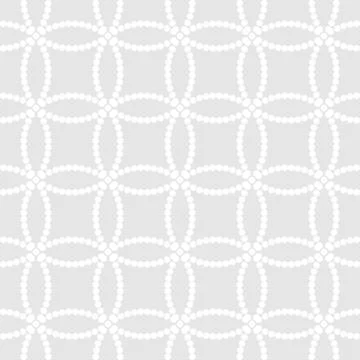 Asian monochrome seamless pattern with white overlapping dotted circles Stock Illustration