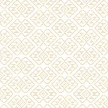 Asian mosaic arabesque seamless pattern. Abstract floral ornamental texture Stock Illustration