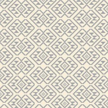 Asian mosaic arabesque seamless pattern. Abstract floral ornamental texture Stock Illustration