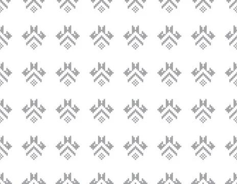 Asian mosaic arabesque seamless pattern. Abstract floral ornamental texture. Stock Illustration