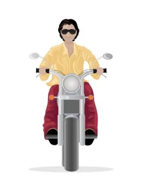 Asian motorcycle Stock Illustration