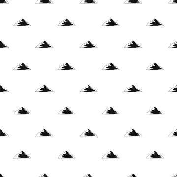 Asian mountain pattern seamless Stock Illustration