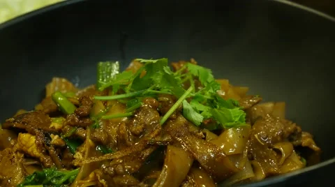 Asian Noodles dish Stock Footage 40696596