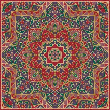 Asian ornamental pattern. Stock Illustration