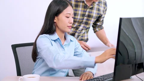 Asian Outsource Software engineer Developer Team Working Stock Footage 144203562