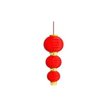 Asian paper lamp isolate red oriental lantern icon Stock Illustration