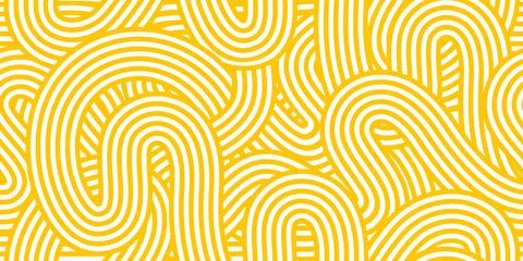 Asian ramen noodles seamless pattern with ramen Stock Illustration