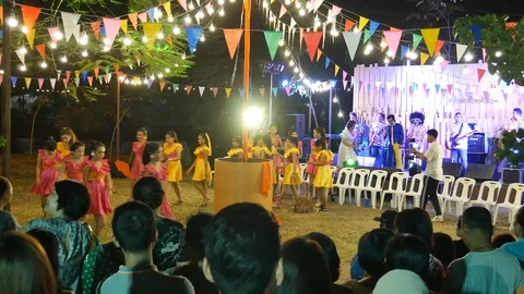 Asian retro dance Stock Footage 122124594