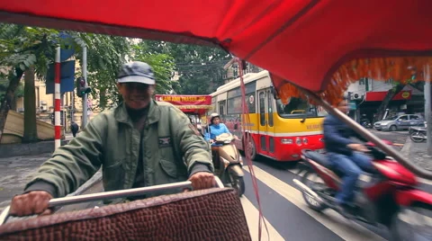 Asian Rickshaw smiling Video stock 47952339
