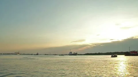 Asian River Stock-Footage 9104106