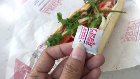 Asian Sandwiches Video stock 80357392