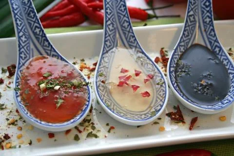 Asian sauces Stock Photos