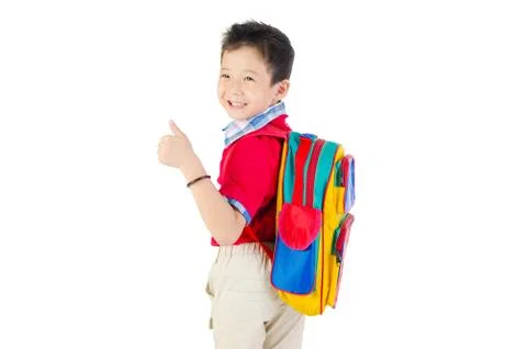 Asian school boy Stock Photos