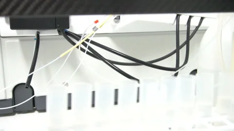 Asian scientist working in the lab Stock Footage 132817712