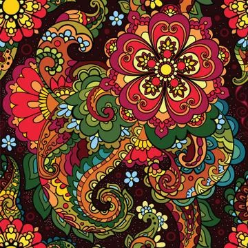 Asian seamless pattern. Stock Illustration