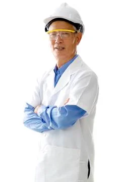Asian senior engineer Stock Photos