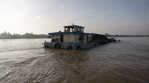 Asian Ship Stock Footage 32274695