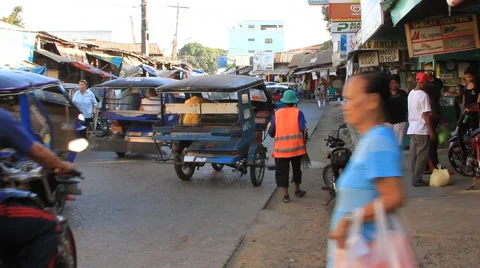 Asian  side street Stock Footage 49883145