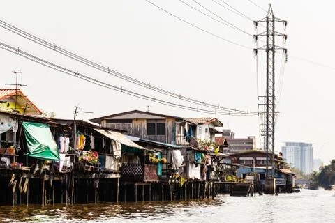 Asian slums Stock Photos