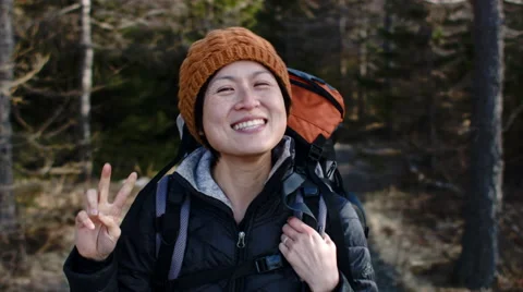 Asian Smiling portrait Stock Footage 53086462