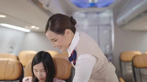Delicious woman in stewardess uniform