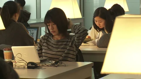Asian students Video stock 1078124