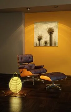 Asian style interior Stock Illustration