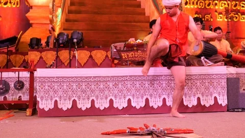 Asian sword dance Stock-Footage 120550736