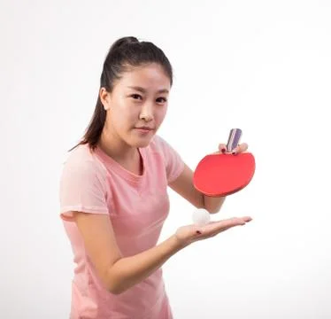 Asian Table tennis player Stock Photos