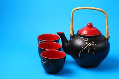 Asian tea set Stock Photos