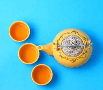 Asian tea set Stock Photos