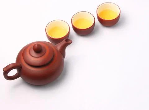 Asian tea set Stock Photos