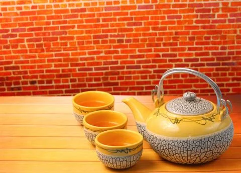 Asian tea set Stock-Fotos