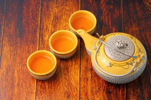 Asian tea set Stock Photos