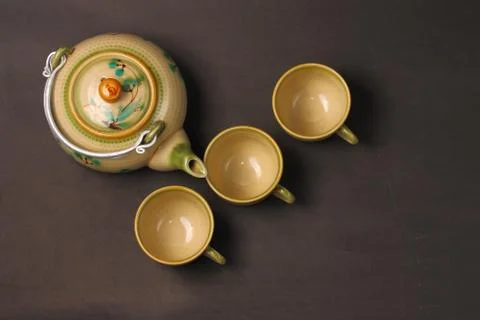 Asian tea set Stock Photos
