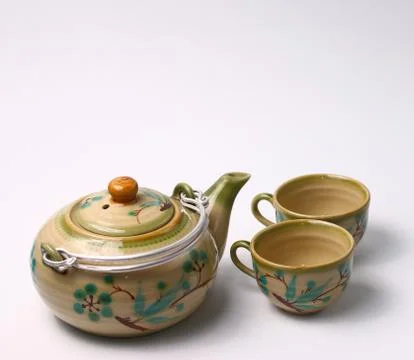 Asian tea set Stock Photos