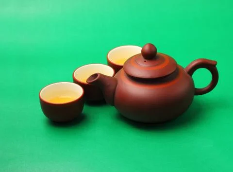 Asian tea set Stock Photos