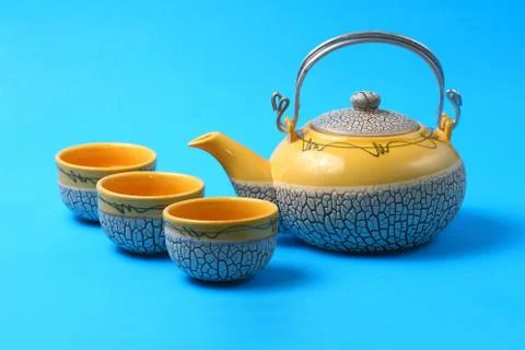 Asian tea set Stock Photos