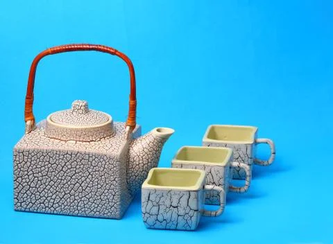 Asian tea set Stock Photos