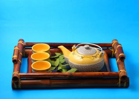 Asian tea set Stock-Fotos