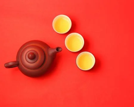 Asian tea set Stock Photos
