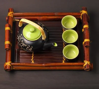 Asian tea set Stock-Fotos