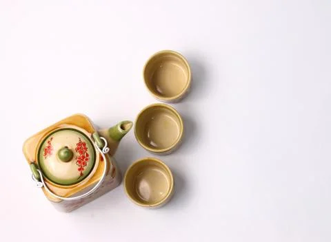 Asian tea set Stock Photos