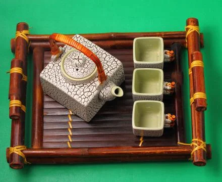Asian tea set Stock Photos