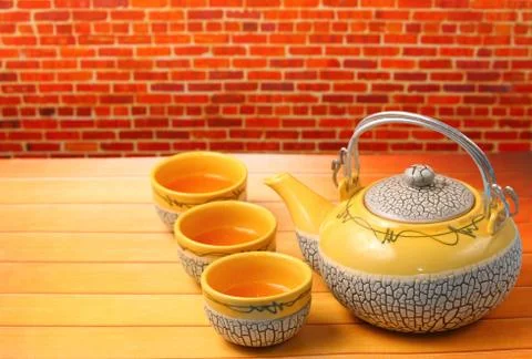 Asian tea set Stock-Fotos