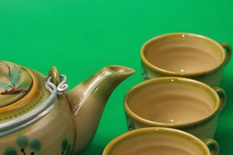 Asian tea set Stock Photos