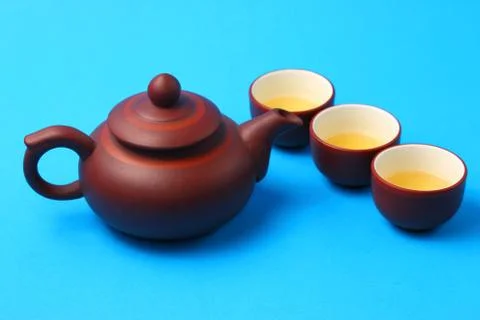 Asian tea set Stock Photos