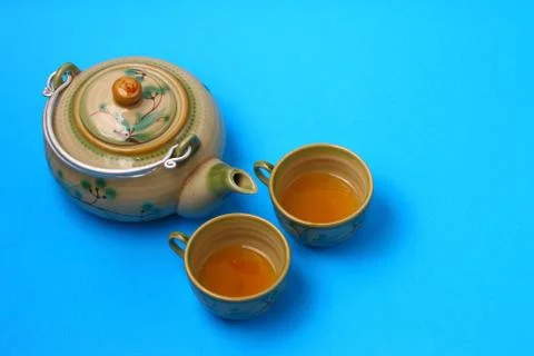 Asian tea set Stock Photos