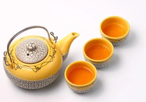 Asian tea set Foto stock
